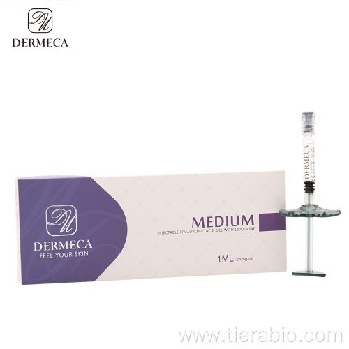 Hyaluronic Acid Injectable Dermal Lip Filler Medium 1.0ml